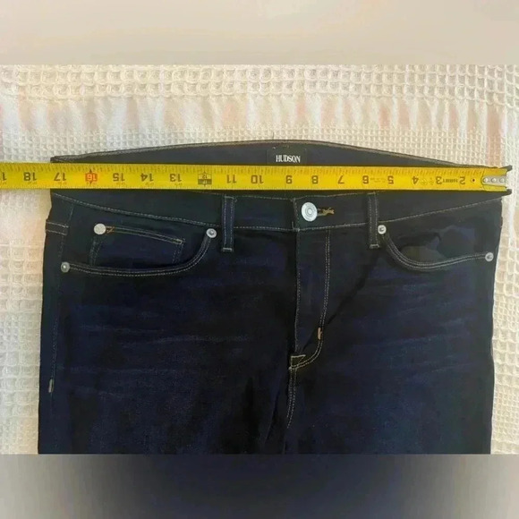Hudson Dark Wash Skinny Jeans Niko Midrise Ankle NWOT Stretchy Size 32 Women’s - Picture 8 of 12